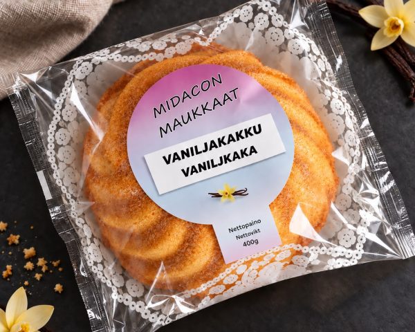 Midacon Maukkaat vaniljakakku 400g