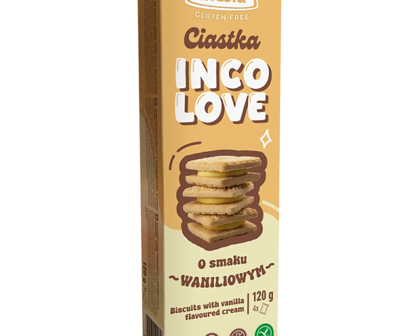 Incola vaniljatäytekeksi 120g (G, L)