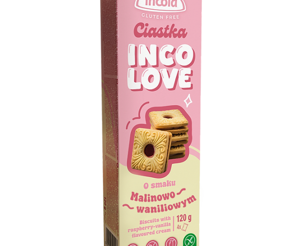 Incola vadelmatäytekeksi 120g (G, L)