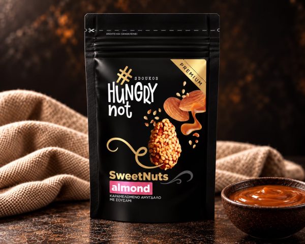 Hungry Not karamellisoitu manteli 80g