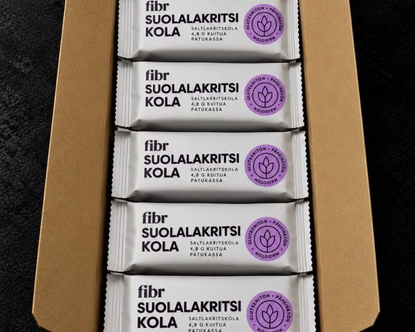 Fibr paketti 25kpl Suolalakritsikola 25g (G, L, V, M)