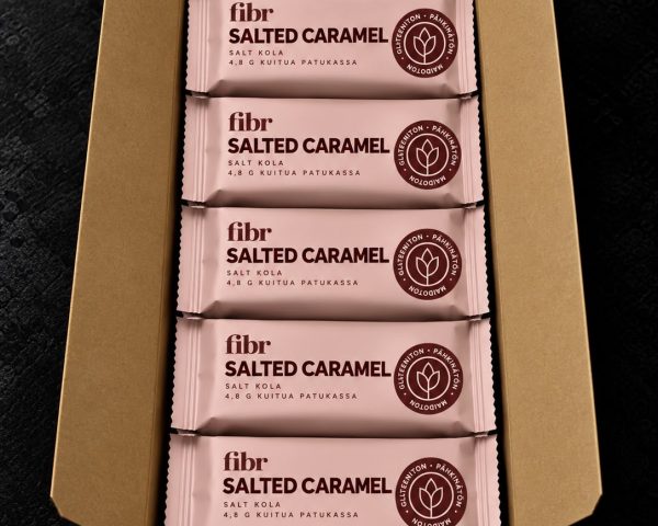 Fibr paketti 25kpl Salted caramel 25g (G, L, V, M)